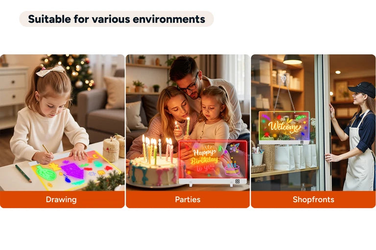 LearnGlowPlay™ Glow Art Board – Create & Shine 🎨